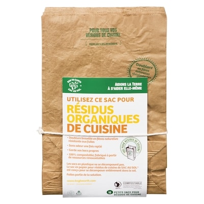SAC AU SOL Petits sacs pour résidus alimentaires 10 ea, 0,73 $/1ch