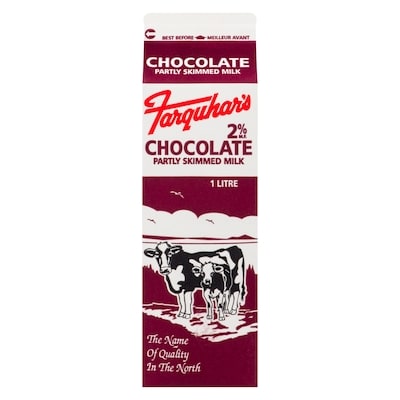 Farquhar Partly Skimmed Milk Chocolate 2% M.F. 1 l, $0.42/100ml