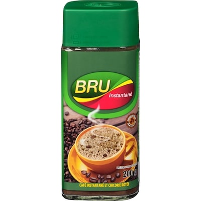 Bru Café instantané et chicorée grillée 200 g, 2,75 $/100g