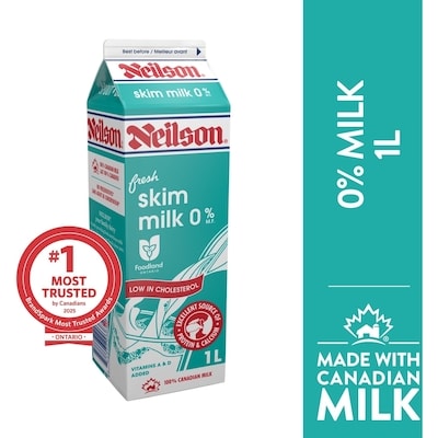 Neilson 0% Skim Milk 1 l, $0.36/100ml