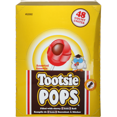 Charms Suçons assortis Tootsie 48x1.0 ea, 0,23 $/1ch