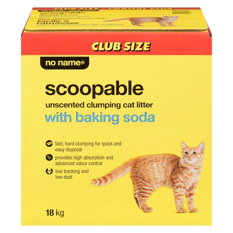 Scoopable Unscented Clumping Cat Litter with Baking Soda