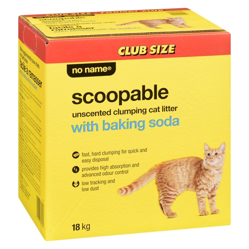 Scoopable Unscented Clumping Cat Litter with Baking Soda