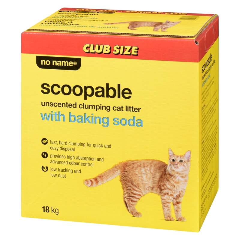 Scoopable Unscented Clumping Cat Litter with Baking Soda