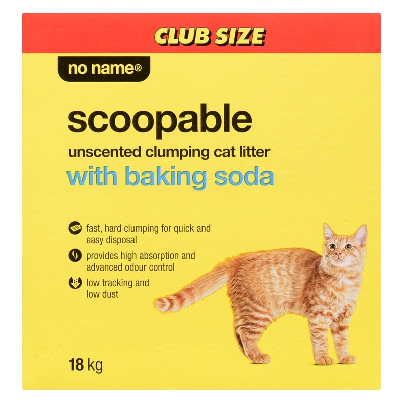 Scoopable Unscented Clumping Cat Litter with Baking Soda