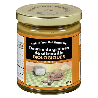 Nuts to You Beurre de graines de citrouille biologiques 250 g, 2,80 $/100g