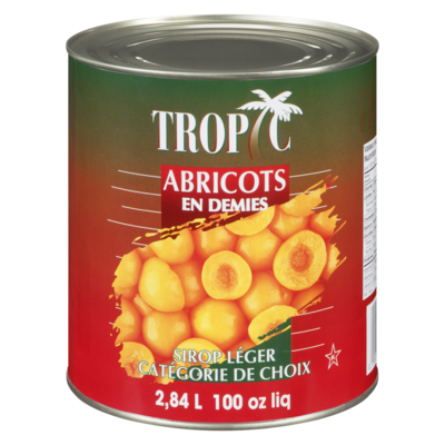 Dole Demi-abricots dans un sirop léger 2 l, 0,50 $/100ml