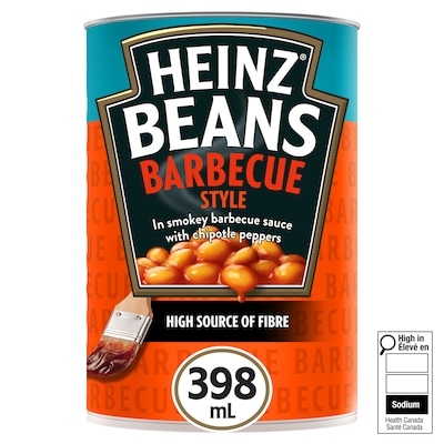 Heinz Fèves façon barbecue chipotles dans une sauce barbecue fumée 398 ml, 0,55 $/100ml