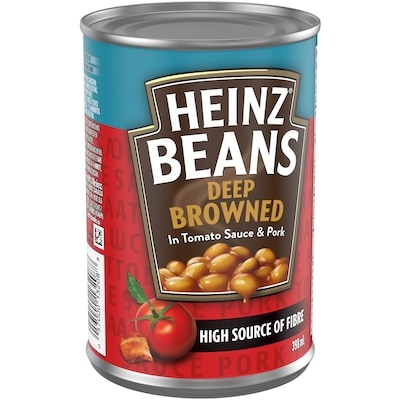Heinz Deep-Browned Beans With Pork & Tomato Sauce 398 ml, $0.75/100ml