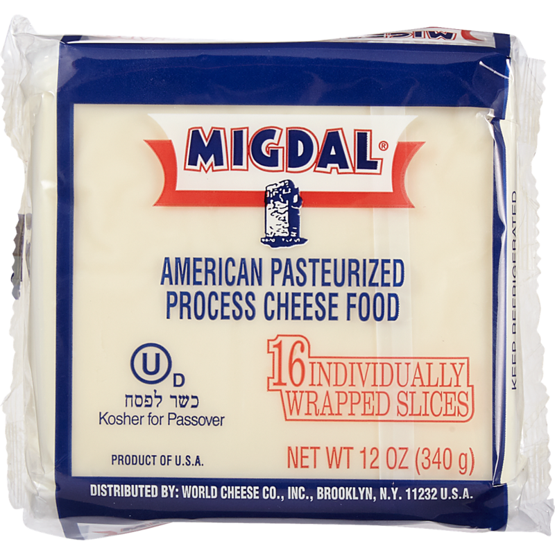 Kosher Sliced Cheese, White