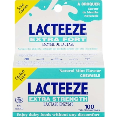Lacteeze Extra Strength, Mint 100 ea, $0.22/1ea