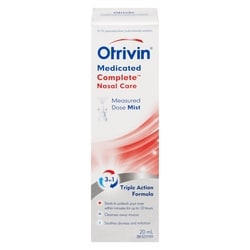 Otrivin Complete Cold & Allergy Decongestant Nasal Spray 20 ml, $69.95/100ml