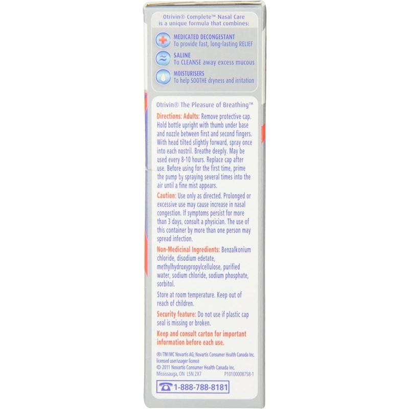 Complete Cold & Allergy Decongestant Nasal Spray