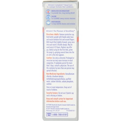 Medicated Complete Nasal Care (Spray) (Measured Dose Mist)