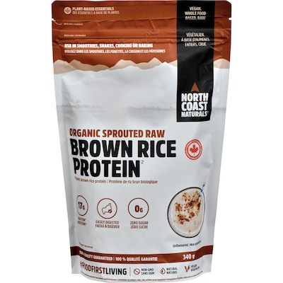 North Coast Naturals NCN BIO PDRE PROTEINE DE RIZ biologique 340 g, 5,29 $/100g