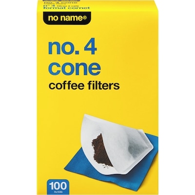 No Name No.4 Cone Coffee Filters 100 ea, $0.04/1ea