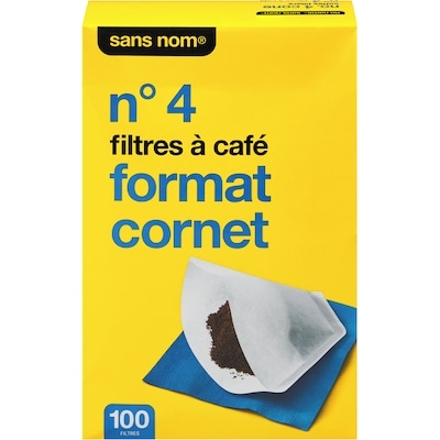 Sans Nom Filtres a cafe 100 ea, 0,03 $/1ch