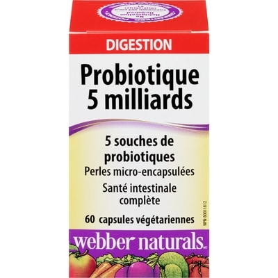 Webber Naturals Probiotique complet de souches multiples 60 ea, 0,26 $/1ch
