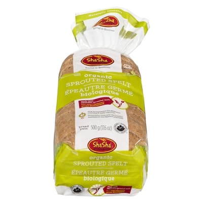 Sha Sha Organic Spelt Bread 550 g, $1.09/100g
