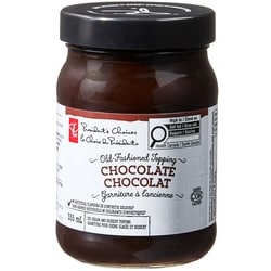 President's Choice Old Fashioned Dark Chocolate Ice Cream & Dessert Topping 355 ml, $1.41/100ml