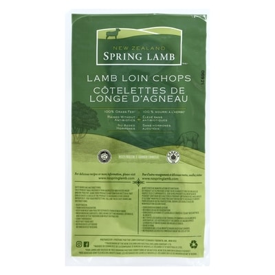 New Zealand Lamb Loin Chops 350 g, $39.97/1kg