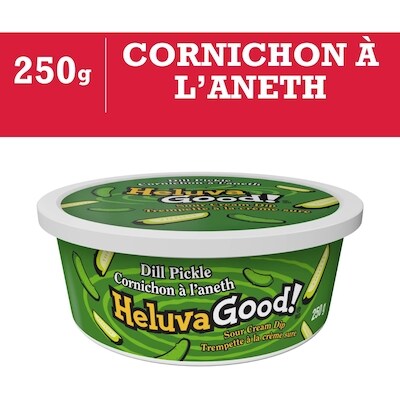 Heluva Trempette à la crème sure Cornichon à l’aneth 250 g, 1,80 $/100g