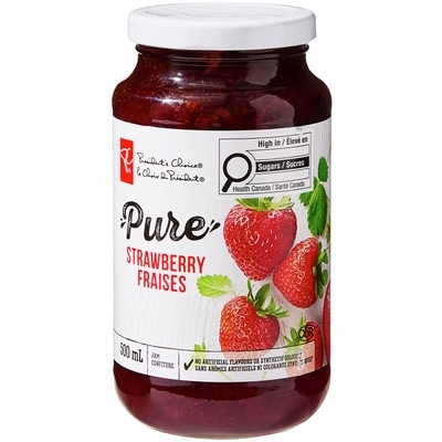 le Choix du Président Confiture de fraises Pure 500 ml, 1,26 $/100ml