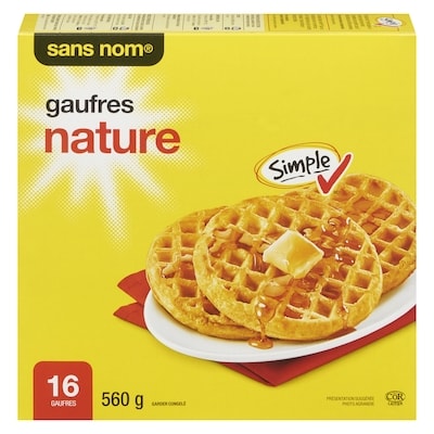 Sans Nom Gaufres, nature 560 g, 0,80 $/100g