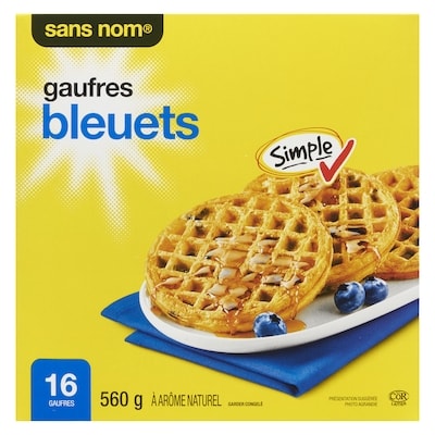 Gaufres, bleuets 