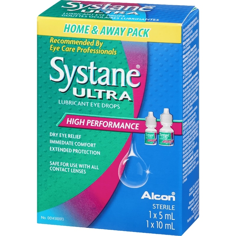 Ultra Lubricant Eye Drops, Home & Away Pack