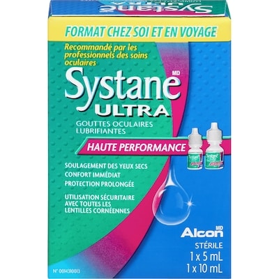 Systane Gouttes oculaires lubrifiantes Ultra 15 ml, 126,60 $/100ml