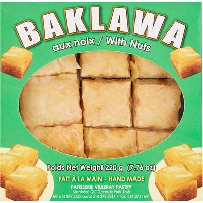 Villeray Nut Baklava 220 g, $2.27/100g