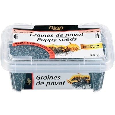 Dion Poppy Seeds 58 g, $6.53/100g