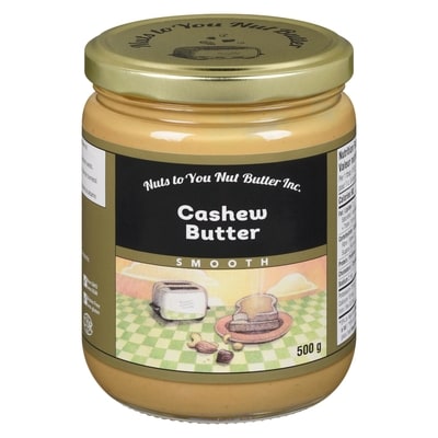 Nuts to You Cashew Butter, Smooth 500 g, $2.80/100g