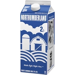 Northumberland 2% Milk 2 l, $0.24/100ml
