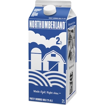 Northumberland 2% Milk 2 l, $0.24/100ml