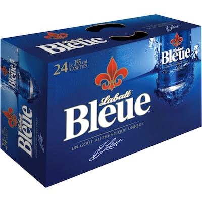 Labatt Bleue Labatt Bleue Cannette Biere (Pièce d’identité requise au moment du ramassage) 24x355.0 ml, 0,46 $/100ml