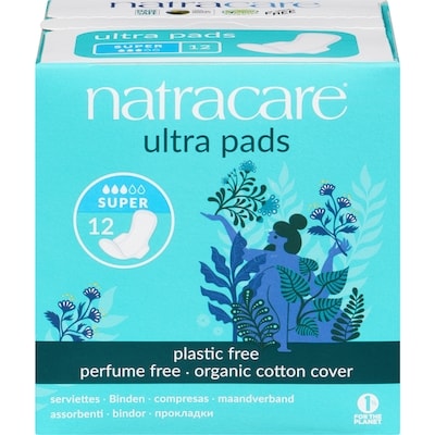 Natracare Pads Ultra Wings 12 ea, $0.71/1ea