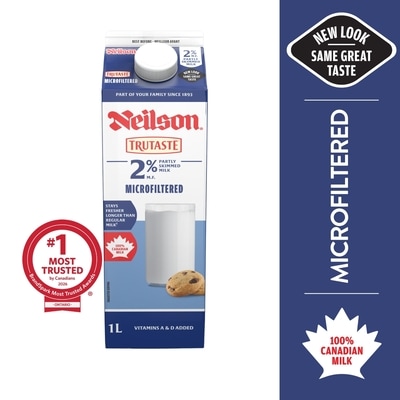 Neilson 2% Microfiltered Milk 1 l, $0.39/100ml