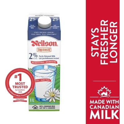 Neilson 2% Microfiltered Milk 1 l, $0.37/100ml