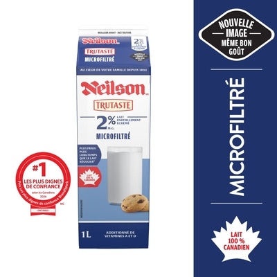 Neilson Lait microfiltré 2% 1 l, 0,44 $/100ml