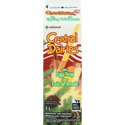 Central Dairies 1.9% Light Eggnog 1 l, $0.35/100ml