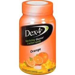 Dex4 Glucose Tablets, Orange     50 ea, $0.31/1ea