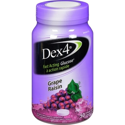 Dex4 Glucose Tablets, Grape     50 ea, $0.24/1ea