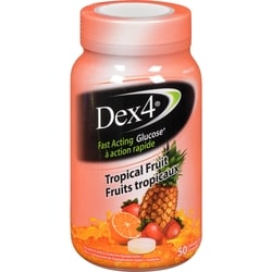 Dex4 Glucose Tablets, Tropical Blast    50 ea, $0.28/1ea