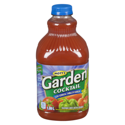 Mott’s Boisson faible en sodium Garden Cocktail 1.89 l, 0,29 $/100ml