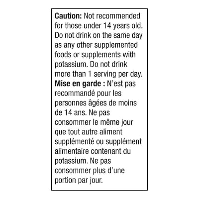 Boisson faible en sodium Garden Cocktail
