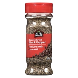 Club House Poivre noir concassé 100 g, 6,49 $/100g