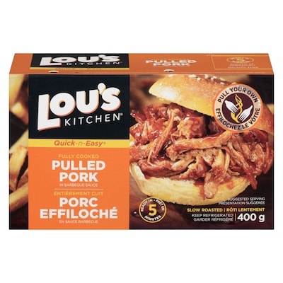 Lous Pulled Pork 400 g, $2.50/100g