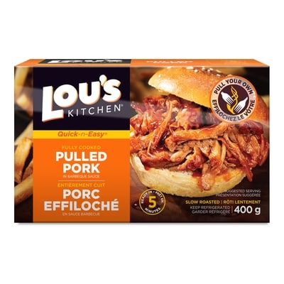 Lou’s Porc effiloché 400 g, 3,00 $/100g
